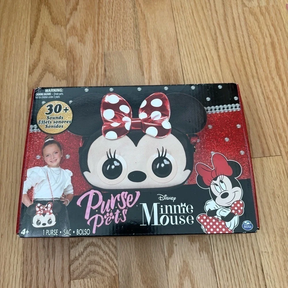 Purse Pets Disney Interactive Pet Toy and Shoulder Bag Minnie Mouse NEW Black